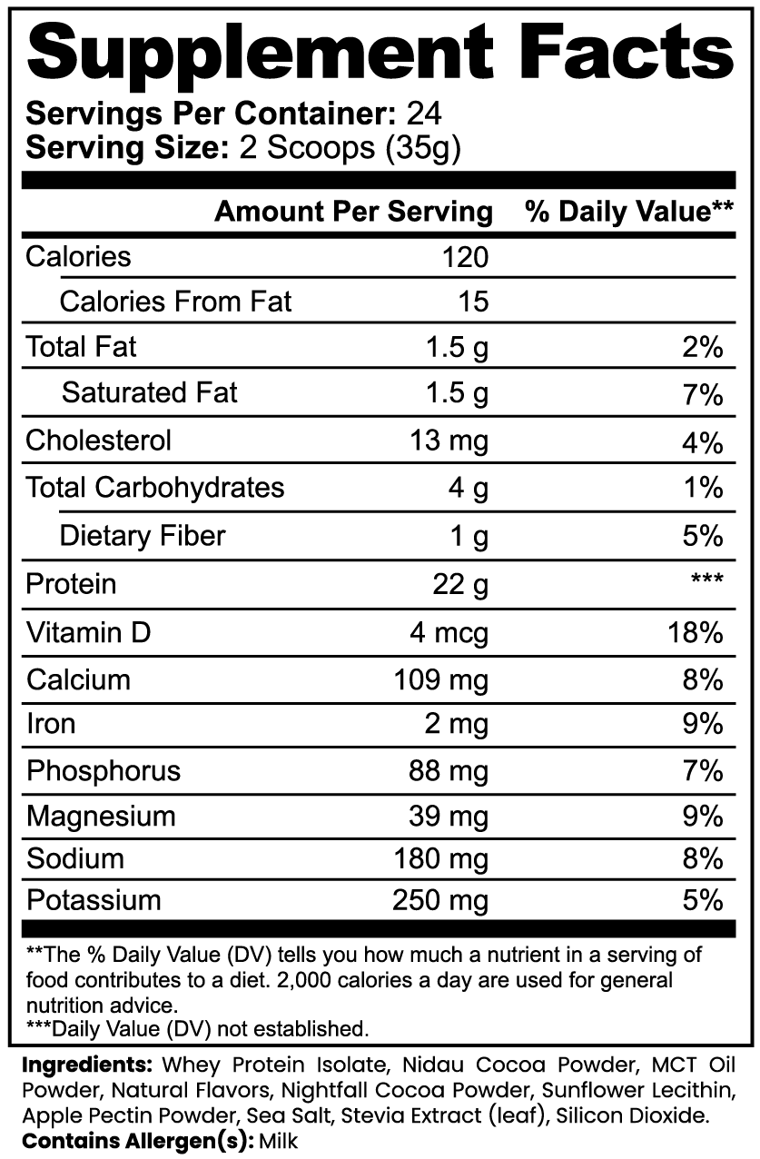 Advanced Whey Protein Isolate (Chocolate)