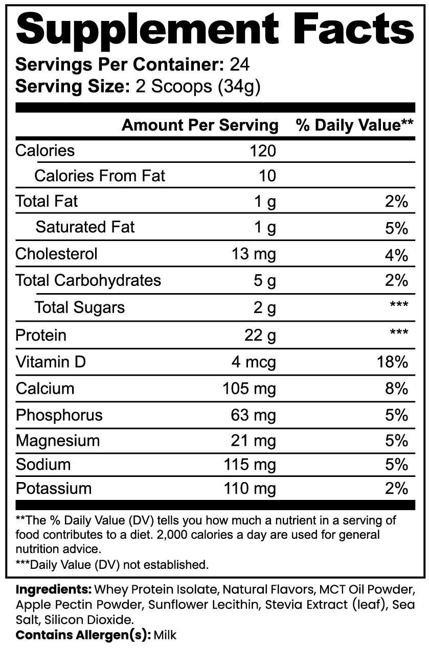 Advanced Whey Protein Isolate (Vanilla)