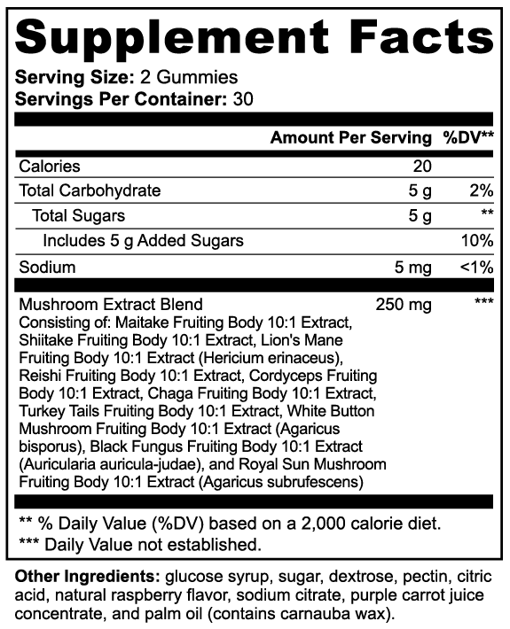 Neuro Shrooms (Mushroom Extract Gummies)
