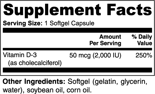 D3+ Vital (2,000 IU)