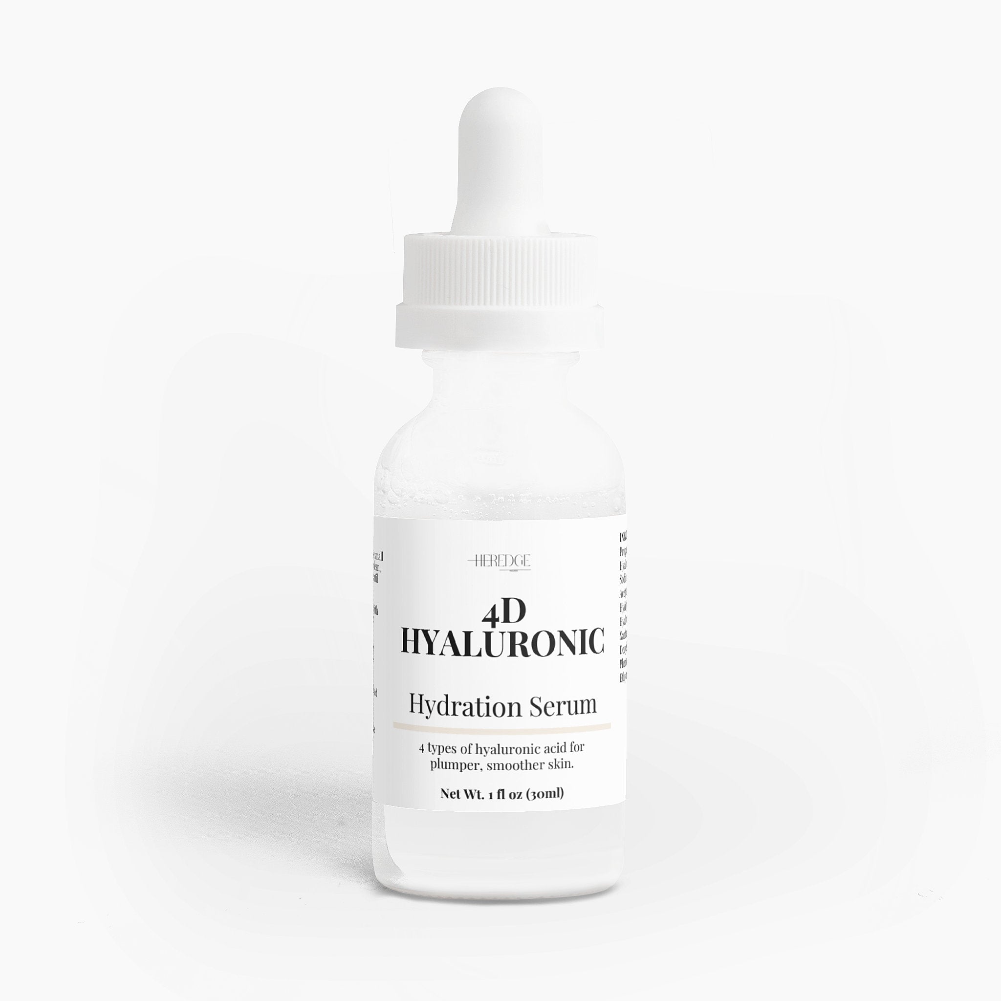 4D Hyaluronic Hydration Serum bottle on a white background